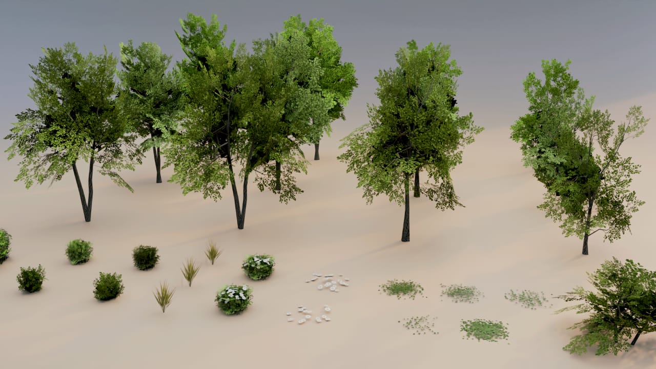 Tree 3D Model FBX Blender 🌲
